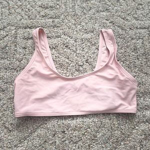pastel pink swim suit top